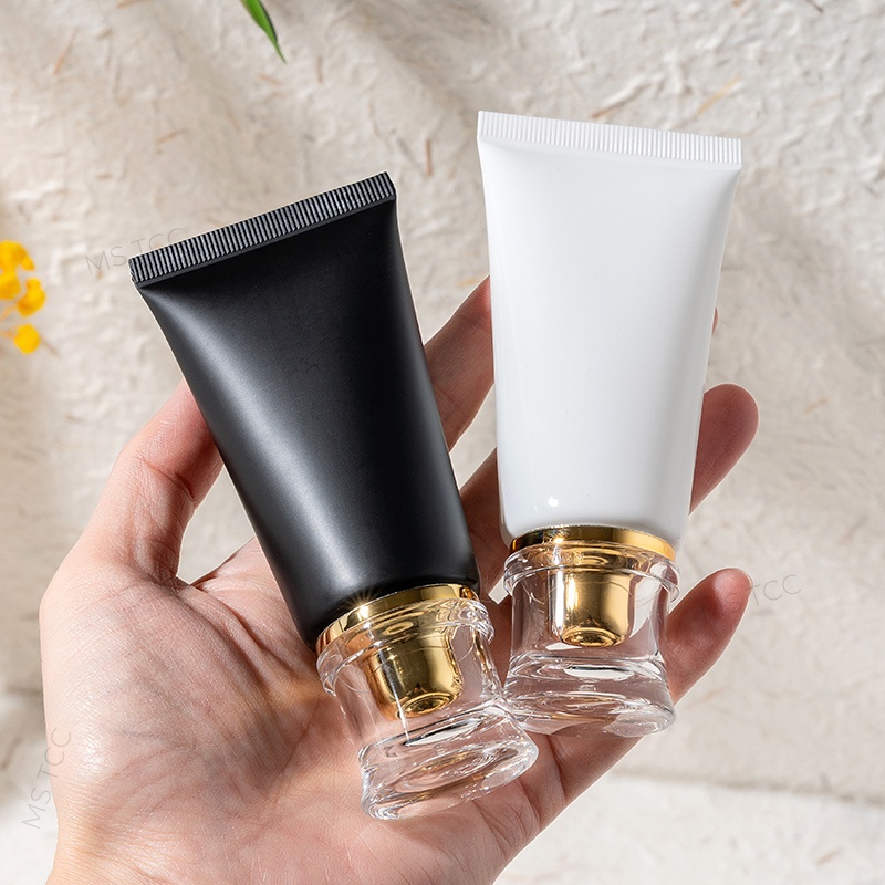 10Pcs 50ml Plastic Squeeze Tub - Luxury Skincare Packaging Wholesale ulasan dan harga