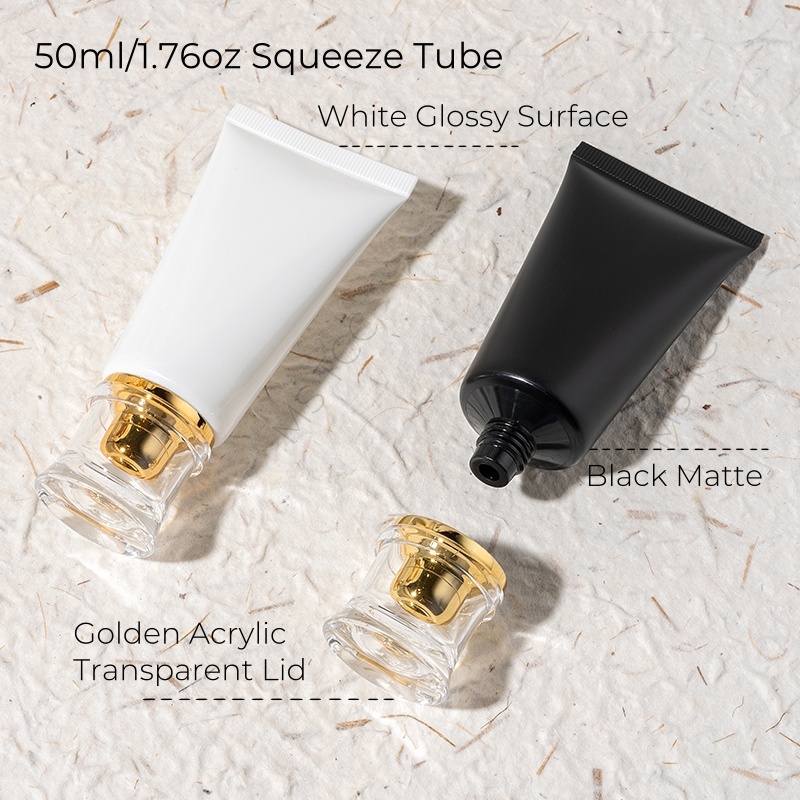 10Pcs 50ml Plastic Squeeze Tub - Luxury Skincare Packaging Wholesale ulasan dan harga